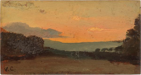 VINCENZO CABIANCA : Tramonto  - Asta Dipinti e Sculture del XIX e XX secolo - Associazione Nazionale - Case d'Asta italiane