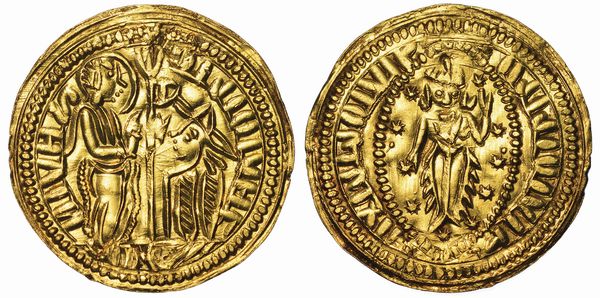 BULGARIA (?). Signoria incerta attorno al 1400. Imitazione orientale del ducato veneziano.  - Asta Numismatica - Associazione Nazionale - Case d'Asta italiane