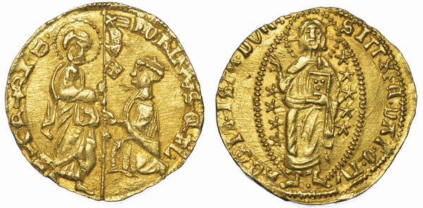 METELINO ED ENOS. DORINO GATTILUSIO, 1400-1449. Imitazione orientale dello zecchino veneziano.  - Asta Numismatica - Associazione Nazionale - Case d'Asta italiane