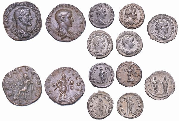 IMPERO ROMANO. Lotto di sette monete.  - Asta Numismatica - Associazione Nazionale - Case d'Asta italiane