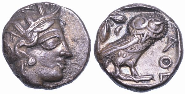 ATTICA - ATENE. Tetradracma, dopo il 449 a.C.  - Asta Numismatica - Associazione Nazionale - Case d'Asta italiane