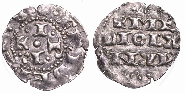 MILANO. ETA' COMUNALE, A NOME DI FEDERICO IMPERATORE, MET� XII - INIZIO XIV SEC. Denaro imperiale piano.  - Asta Numismatica - Associazione Nazionale - Case d'Asta italiane