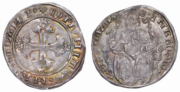 MILANO. REPUBBLICA AMBROSIANA, 1447-1450. Grosso.  - Asta Numismatica - Associazione Nazionale - Case d'Asta italiane