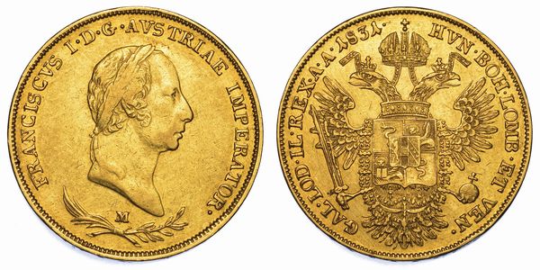 MILANO. FRANCESCO I D'ASBURGO-LORENA, 1815-1835. Sovrana 1831.  - Asta Numismatica - Associazione Nazionale - Case d'Asta italiane