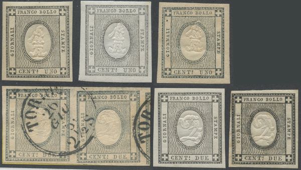 Sardegna - Francobolli per le Stampe  - Asta Francobolli e Storia Postale - Associazione Nazionale - Case d'Asta italiane