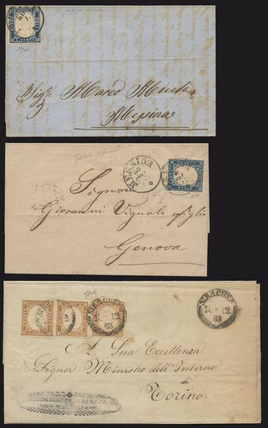 Storia Postale - Collezione ''Vie di Mare''  - Asta Francobolli e Storia Postale - Associazione Nazionale - Case d'Asta italiane