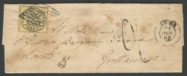 Pontificio - storia postale  - Asta Francobolli e Storia Postale - Associazione Nazionale - Case d'Asta italiane