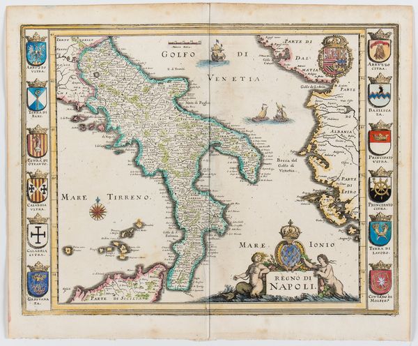 Matthäus Merian I : Regno di Napoli  - Asta Stampe antiche e moderne, disegni e carte geografiche - Associazione Nazionale - Case d'Asta italiane