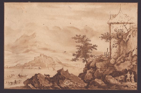 Paesaggio con le barche  - Asta Stampe antiche e moderne, disegni e carte geografiche - Associazione Nazionale - Case d'Asta italiane