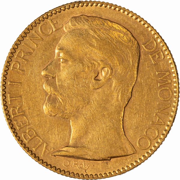 Monaco, Principato di, ALBERTO I, (1889-1922) : 100 franchi  - Asta Numismatica - Associazione Nazionale - Case d'Asta italiane