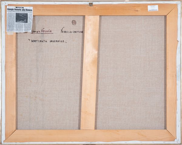 GIORGIO VENERIO : Mattinata invernale  - Asta Asta di arte moderna e contemporanea - Associazione Nazionale - Case d'Asta italiane