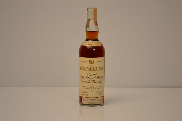 Macallan Pure Highland Malt Scotch Whisky 1957  - Asta Una Straordinaria Selezione di Vini Pregiati da Cantine Italiane - Associazione Nazionale - Case d'Asta italiane