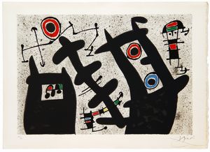 Joan MIRÓ : Le lzard aux plumes d'or  - Asta Arte Moderna e Contemporanea - Associazione Nazionale - Case d'Asta italiane