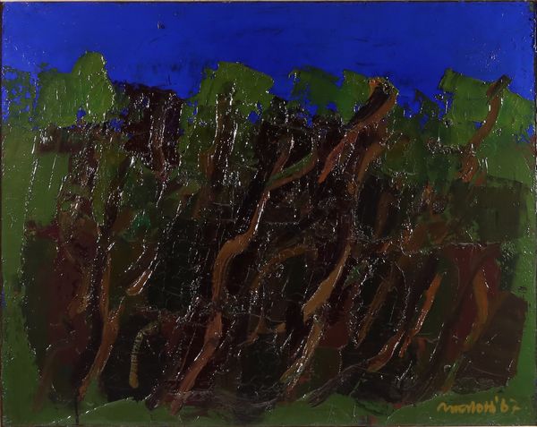 Ennio Morlotti : Paesaggio  - Asta Arte moderna e contemporanea - Associazione Nazionale - Case d'Asta italiane