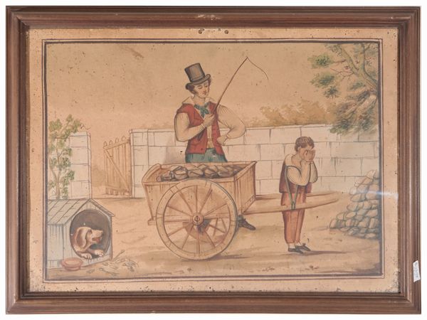 Tredici scene popolari di genere  - Asta Di villa in villa Una collezione di vetri - Associazione Nazionale - Case d'Asta italiane