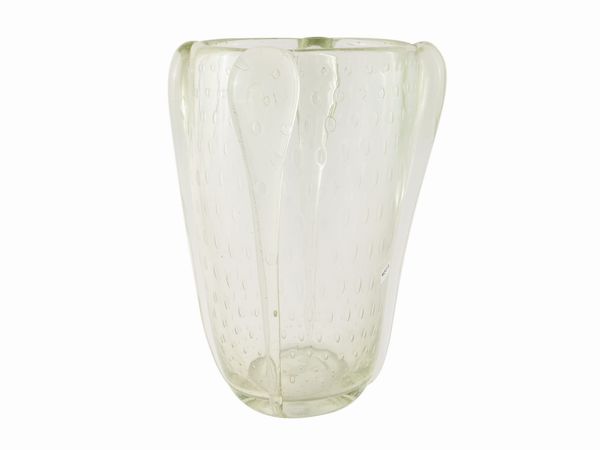 Vaso in vetro Barovier & Toso  - Asta Di villa in villa Una collezione di vetri - Associazione Nazionale - Case d'Asta italiane