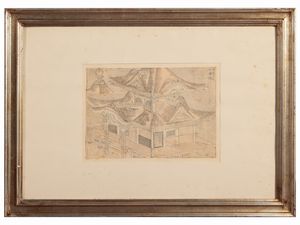 Quattro incisioni giapponesi  - Asta Di villa in villa Una collezione di vetri - Associazione Nazionale - Case d'Asta italiane