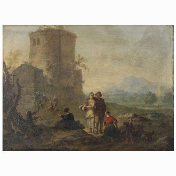 Th�obald Michau, seguace di  - Asta Dipinti Antichi e del XIX Secolo Arredi e Sculture - Associazione Nazionale - Case d'Asta italiane