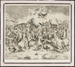 GIROLAMO FAGIUOLI : I Ciclopi forgiano le armi d'Amore nella fucina di Vulcano.  - Asta Arte Antica, Moderna e Contemporanea [parte I] - Associazione Nazionale - Case d'Asta italiane