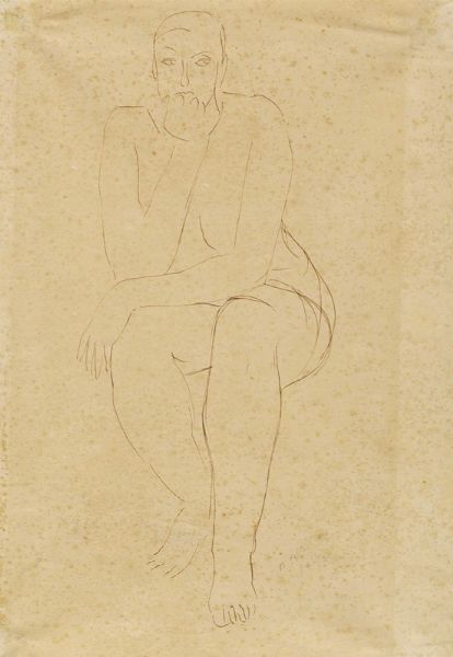 Marino Marini : Nudo seduto.  - Asta Arte Antica, Moderna e Contemporanea [parte II] - Associazione Nazionale - Case d'Asta italiane