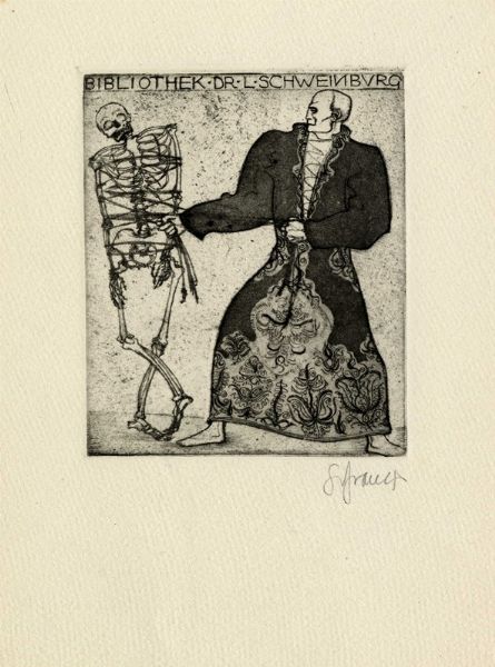 Lotto composto di 20 ex libris tedeschi.  - Asta Arte Antica, Moderna e Contemporanea [parte II] - Associazione Nazionale - Case d'Asta italiane