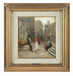 Vincenzo Migliaro - Scorcio di citt.