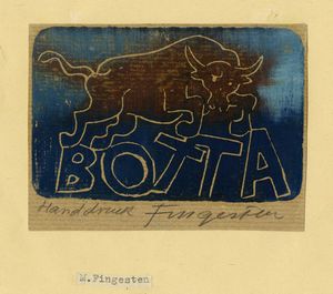 MICHEL FINGESTEN - Botta (Ex libris).