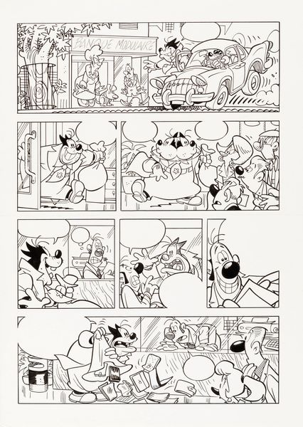 Giorgio Cavazzano : Gambadilegno  - Asta Fumetti: Tavole e Illustrazioni Originali - Associazione Nazionale - Case d'Asta italiane