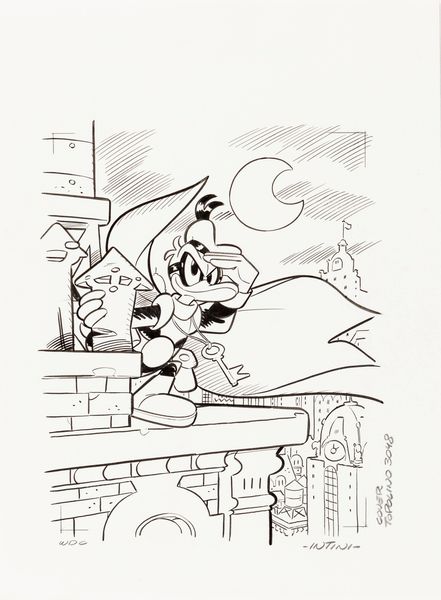 Stefano Intini : Topolino 3048  - Asta Fumetti: Tavole e Illustrazioni Originali - Associazione Nazionale - Case d'Asta italiane