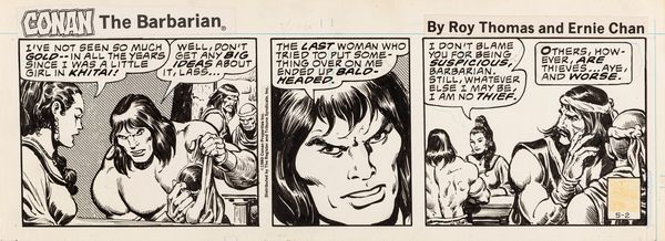 Ernie Chan : Conan the Barbarian  - Asta Fumetti: Tavole e Illustrazioni Originali - Associazione Nazionale - Case d'Asta italiane