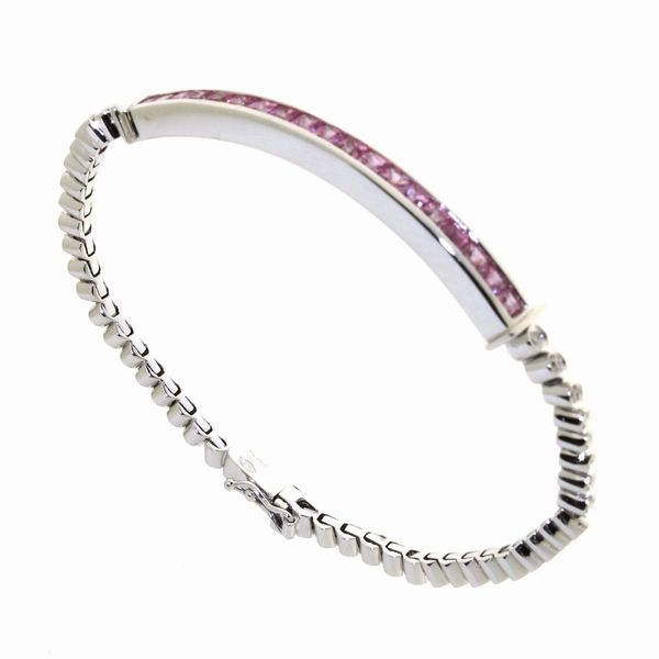 Bracciale zaffiri rosa Verdi Gioielli  - Asta PANDOLFINI PER AMICI DI URI - ASTA BENEFICA PER SOSTENERE LA RICERCA SCIENTIFICA UROLOGICA - Associazione Nazionale - Case d'Asta italiane