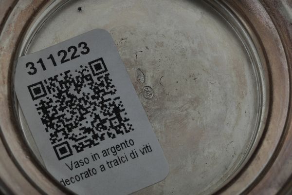 Portaghiaccio. Argenteria italiana del XX secolo, bollo dell'argentiere consunto di difficile lettura  - Asta L'Art de la Table - Associazione Nazionale - Case d'Asta italiane