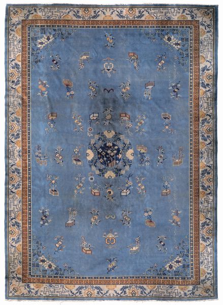 Tappeto, Cina inizio XX secolo  - Asta Tappeti Antichi - Associazione Nazionale - Case d'Asta italiane