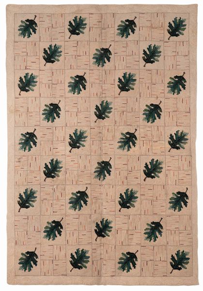 Elegante tappeto Hook, inizio XX secolo  - Asta Tappeti Antichi - Associazione Nazionale - Case d'Asta italiane