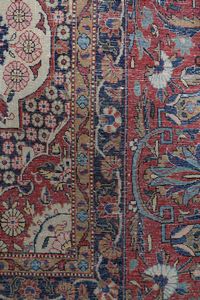 Elegante tappeto Kashan Dabir. Persia, fine XIX - inizio XX secolo  - Asta Tappeti Antichi - Associazione Nazionale - Case d'Asta italiane