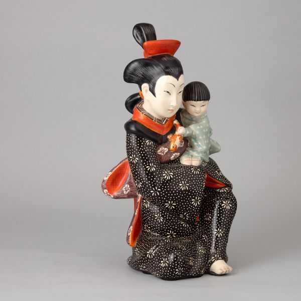 Lenci, Torino 1940 ca Maternit giapponese  - Asta Ceramiche Italiane ed Europee del '900 - Associazione Nazionale - Case d'Asta italiane