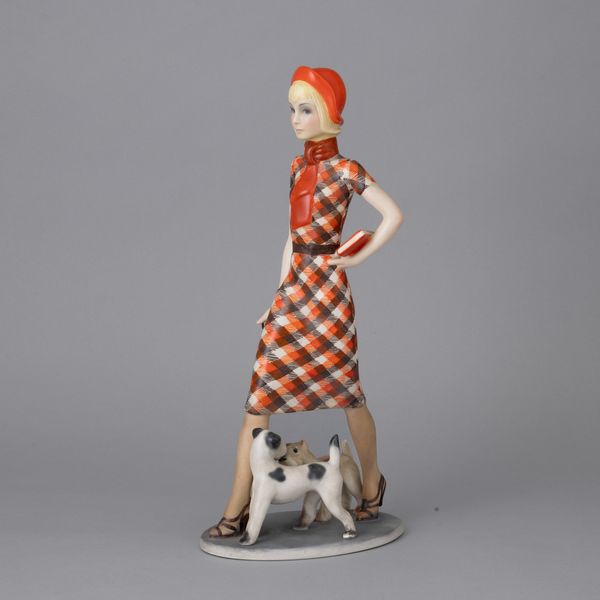 Helen König Scavini : Lenci, Torino 1935 Zizi  - Asta Ceramiche Italiane ed Europee del '900 - Associazione Nazionale - Case d'Asta italiane