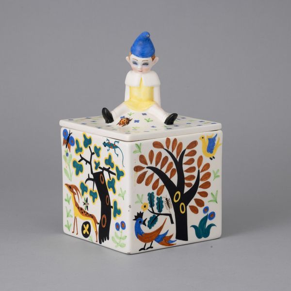 Gigi Chessa : Lenci, Torino 1930 ca Scatola - bosco  - Asta Ceramiche Italiane ed Europee del '900 - Associazione Nazionale - Case d'Asta italiane