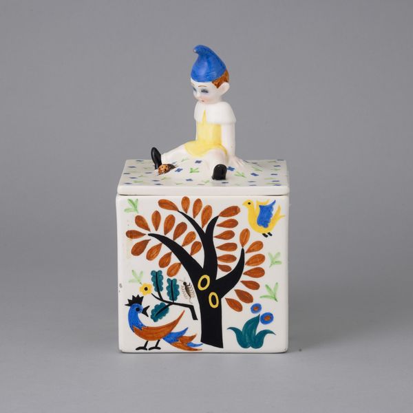 Gigi Chessa : Lenci, Torino 1930 ca Scatola - bosco  - Asta Ceramiche Italiane ed Europee del '900 - Associazione Nazionale - Case d'Asta italiane