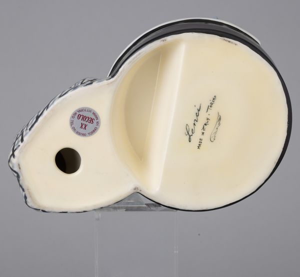 Helen König Scavini : Lenci, Torino 1930 ca Al caff  - Asta Ceramiche Italiane ed Europee del '900 - Associazione Nazionale - Case d'Asta italiane