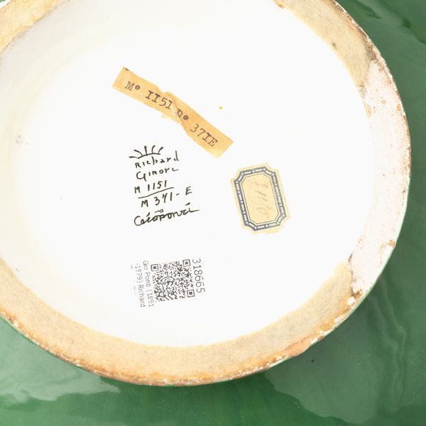 GIO PONTI : Richard Ginori, Pittoria di Doccia, Sesto Fiorentino 1928 ca LAmazzone col corno  - Asta Ceramiche Italiane ed Europee del '900 - Associazione Nazionale - Case d'Asta italiane