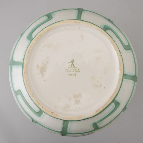 Giovanni Gariboldi : Richard Ginori, San Cristoforo, Milano 1940 ca<BR>  - Asta Ceramiche Italiane ed Europee del '900 - Associazione Nazionale - Case d'Asta italiane