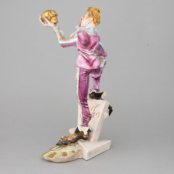 Silvio Righetto : Cacciapuoti 1960 ca Amleto  - Asta Ceramiche Italiane ed Europee del '900 - Associazione Nazionale - Case d'Asta italiane