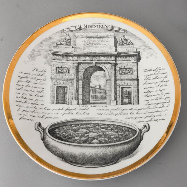 Piero Fornasetti : Milano 1950 ca  - Asta Ceramiche Italiane ed Europee del '900 - Associazione Nazionale - Case d'Asta italiane
