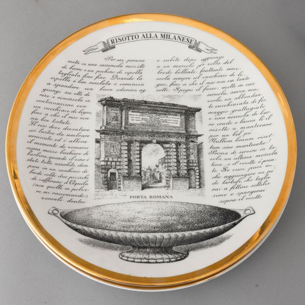 Piero Fornasetti : Milano 1950 ca  - Asta Ceramiche Italiane ed Europee del '900 - Associazione Nazionale - Case d'Asta italiane