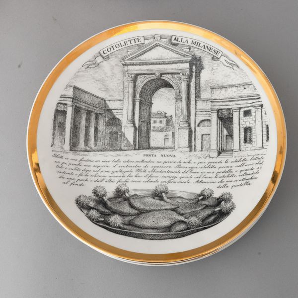 Piero Fornasetti : Milano 1950 ca  - Asta Ceramiche Italiane ed Europee del '900 - Associazione Nazionale - Case d'Asta italiane