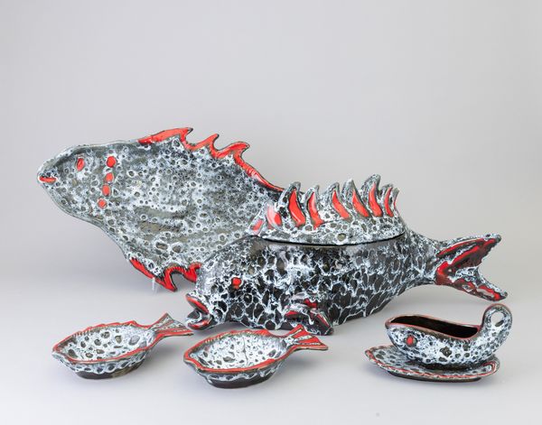 Auguste Luc Lucchesi : Vallauris, Francia 1950 ca  - Asta Ceramiche Italiane ed Europee del '900 - Associazione Nazionale - Case d'Asta italiane