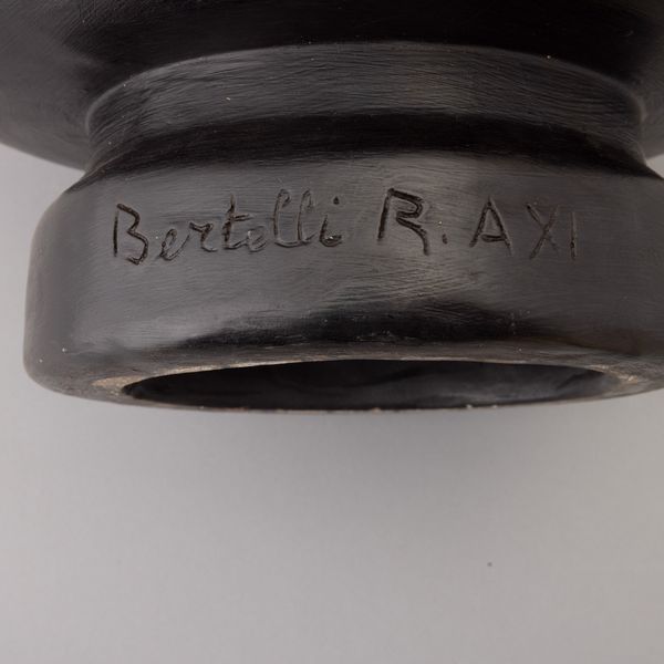 Renato Bertelli : Firenze 1933 ca Profilo Continuo del Duce  - Asta Ceramiche Italiane ed Europee del '900 - Associazione Nazionale - Case d'Asta italiane