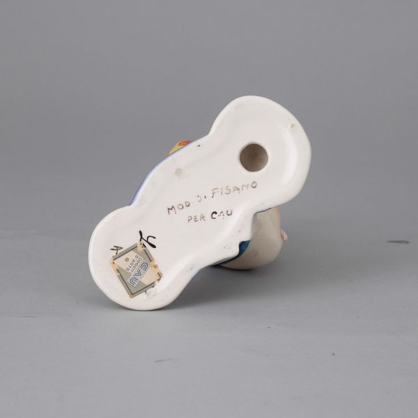 Sandro Vacchetti : Lenci, Torino 1930 ca Testina sarda  - Asta Ceramiche Italiane ed Europee del '900 - Associazione Nazionale - Case d'Asta italiane