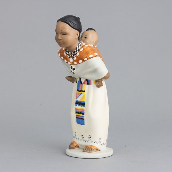 Lenci, Torino 1940 ca Maternit� indiana  - Asta Ceramiche Italiane ed Europee del '900 - Associazione Nazionale - Case d'Asta italiane